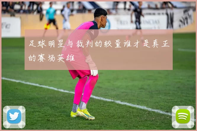 足球明星与裁判的较量谁才是真正的赛场英雄